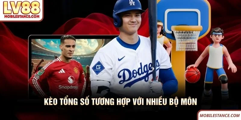 Kèo tổng số tương hợp với nhiều bộ môn thể thao LV88